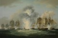 Quatre frégates capturant des trésors espagnols en 1804 par Francis Sartorius Batailles navales